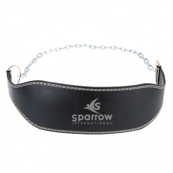Gym Weightlifting Leather Dip Belt