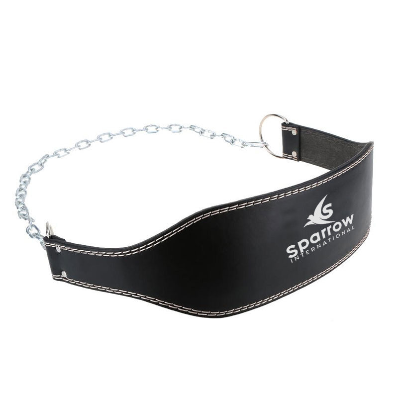 Gym Weightlifting Leather Dip Belt