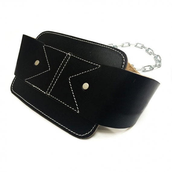 Gym Weightlifting Leather Dip Belt