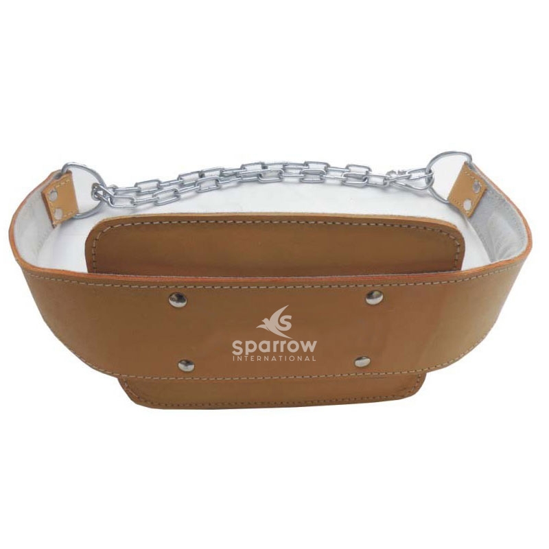 Gym Weightlifting Leather Dip Belt