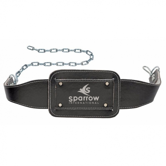 Gym Weightlifting Leather Dip Belt
