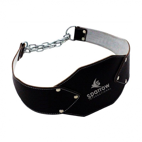 Gym Weightlifting Leather Dip Belt
